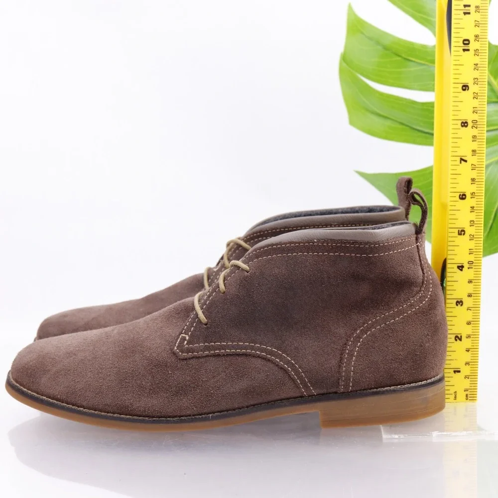 Cole Haan Mens Curtis Chukka Boots Size 12 Brown Suede Waterproof Lace Up Casual
